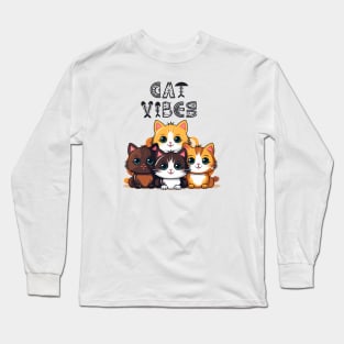 Pew Pew Madafakas Cat Crazy  Funny Cat Owners Cat Lovers Long Sleeve T-Shirt